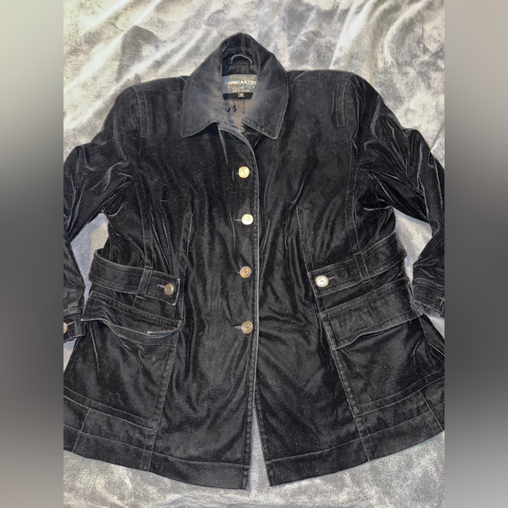 Vintage Forecaster Women’s Suede Button Up Jacket 1X